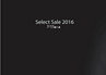 Select Sale 2016／Selection Sale 2016