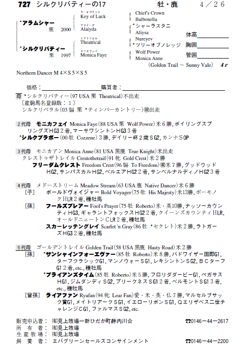 No.727�@�V���N���o�e�B�[�̂P�V